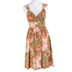 Plenty by Tracey Reese Vibrant Floral Midi Dress